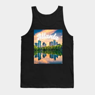 Atlanta Georgia City Skyline Tank Top